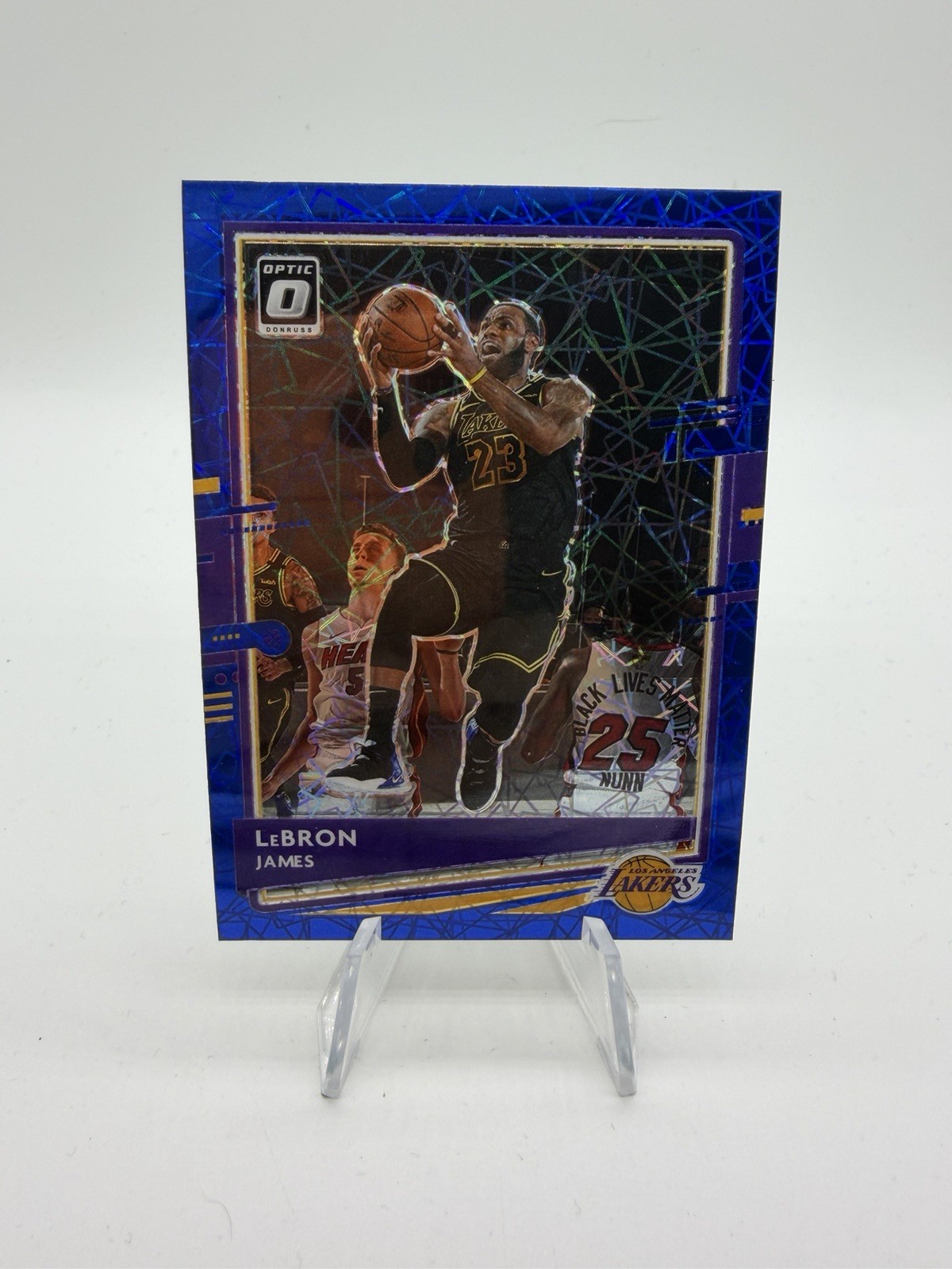 2020-21 Donruss Optic LeBron James Blue Velocity #13 Lakers Prizm 