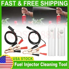 Universal Fuel Injector Flush Cleaner Adapter DIY Kit Car Cleaning DIY Tool Set