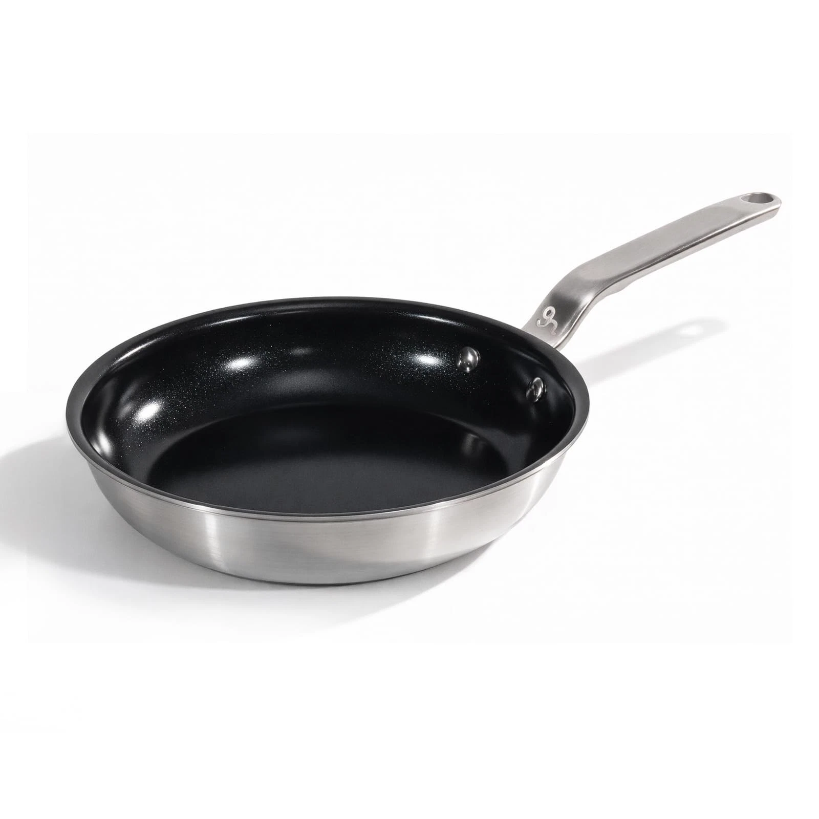 5 Ply Ceramic Non Stick Frying Pans - 8 Inch Stainless Clad Nonstick Skillet,...