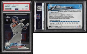 2018 Topps Chrome Gleyber Torres #31 PSA 9 MINT Rookie RC