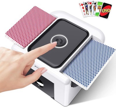 Automatic Card Shuffler 1-2 Deck,UNO Card Shuffler Machine Dual Mode,Rechargeabl | eBay Automatic Card Shuffler 1-2 Deck,UNO Card Shuffler Machine Dual Mode,Rechargeabl | eBay