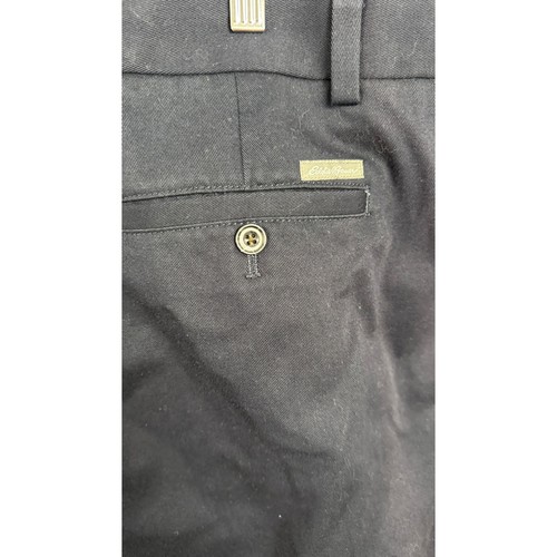 Eddie Bauer Men's Navy Blue Chino Pants Cropped Casual Trousers Size 40 - Picture 3 of 10