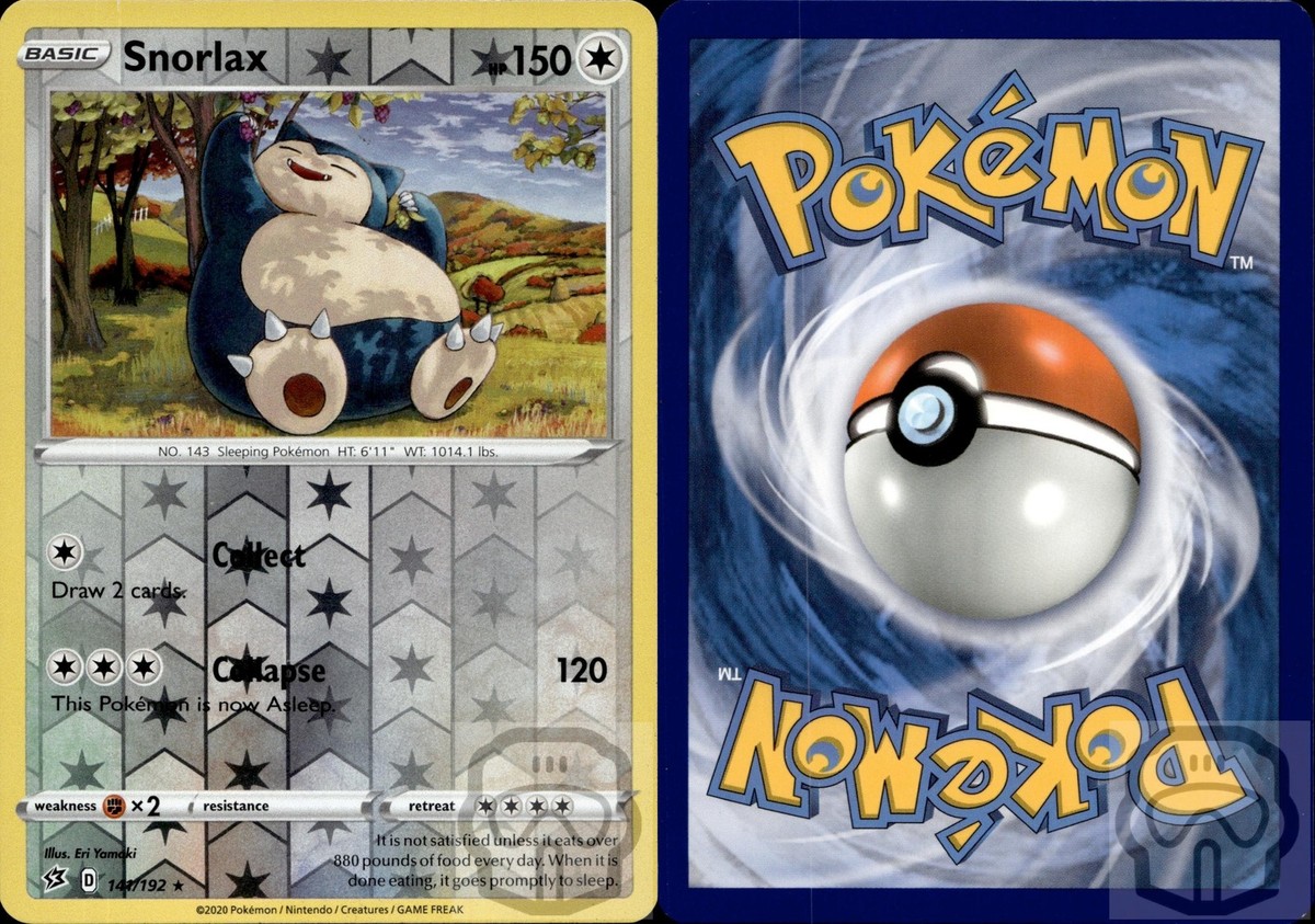 Snorlax 141/192 R Rebel Clash Pokemon Reverse Holo NM/M | eBay