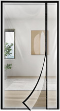 Transparent Thermal Insulated Door Curtain, Reversible Left or Right Side Openin