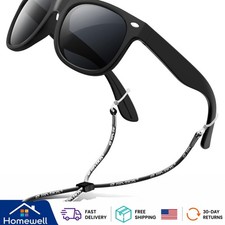 Lightweight Kids Sunglasses UV400 Polarized with Secure Strap for Active Play