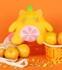 Moriah Elizabeth Punchie Exclusive Grapefruit Cat Plush NEW Sealed In Bag