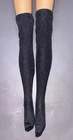 Vintage Barbie Doll Long Black Tricot Stockings Socks