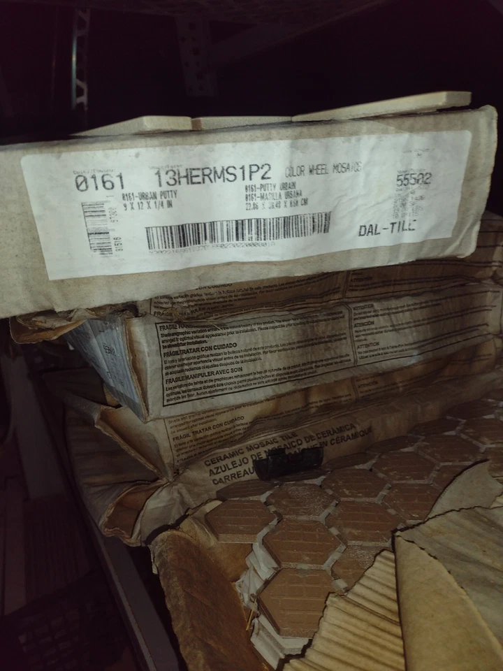 6 листов мозаичной плитки - бежевая елочка, глянцевая 9 x 12 - Изображение 3 из 3