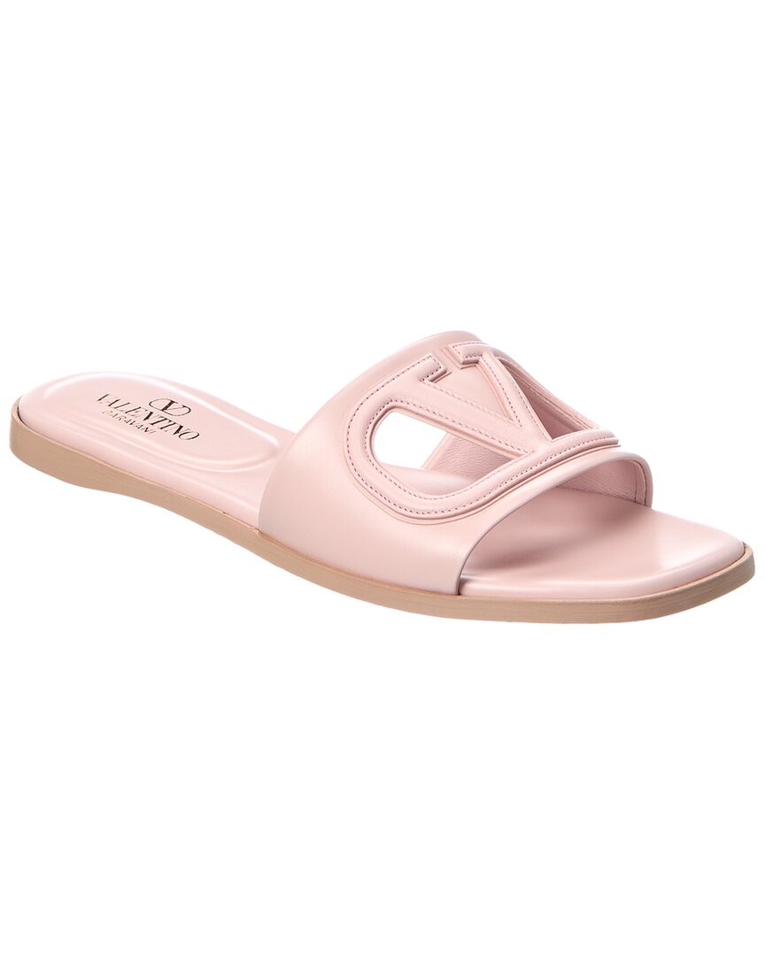 Valentino Vlogo Leather Sandal Women's Pink 36