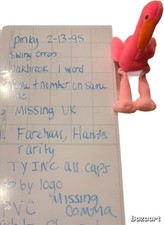 Ty Beanie Babies Pinky Flamingo 1995 Retired Original 3+ Age 3-4 4-7 8-11 Years