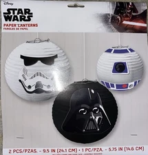 Disney STAR WARS Galaxy of Adventures PAPER LANTERNS (3ct) Party Supplies NEW