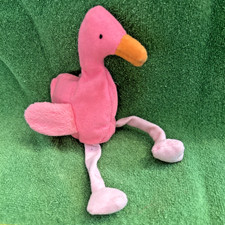 TY Beanie Baby - PINKY the Pink Flamingo (10 inch) - MWMTs Stuffed Animal Toy