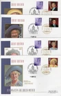 GB 2000/2 Queen Mother's 100th Birthday set of 4 Luxury FDCs (Limited ed of 500)