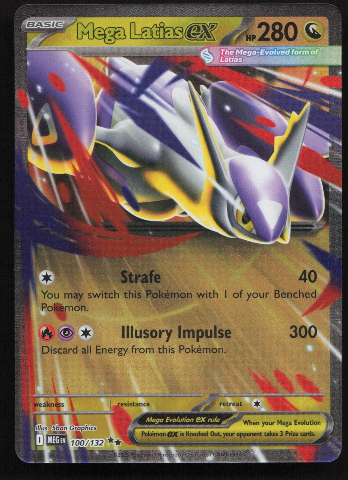 Mega Latias ex 100/132 MEG Mega Evolution Pokémon - NM