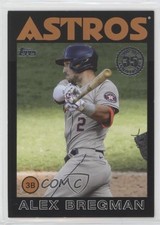 2021 Topps 1986 Baseball 35th Anniversary Black 254/299 Alex Bregman #86B-30 4ze