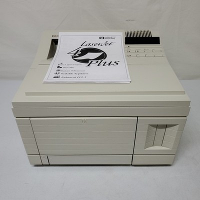 HP LaserJet 4M Plus Black & White Printer NO TONER Vintage SEE INFO