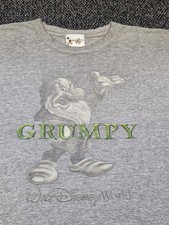 Vintage Grumpy Shirt Disney 90's Size XL/2XL Worn Faded