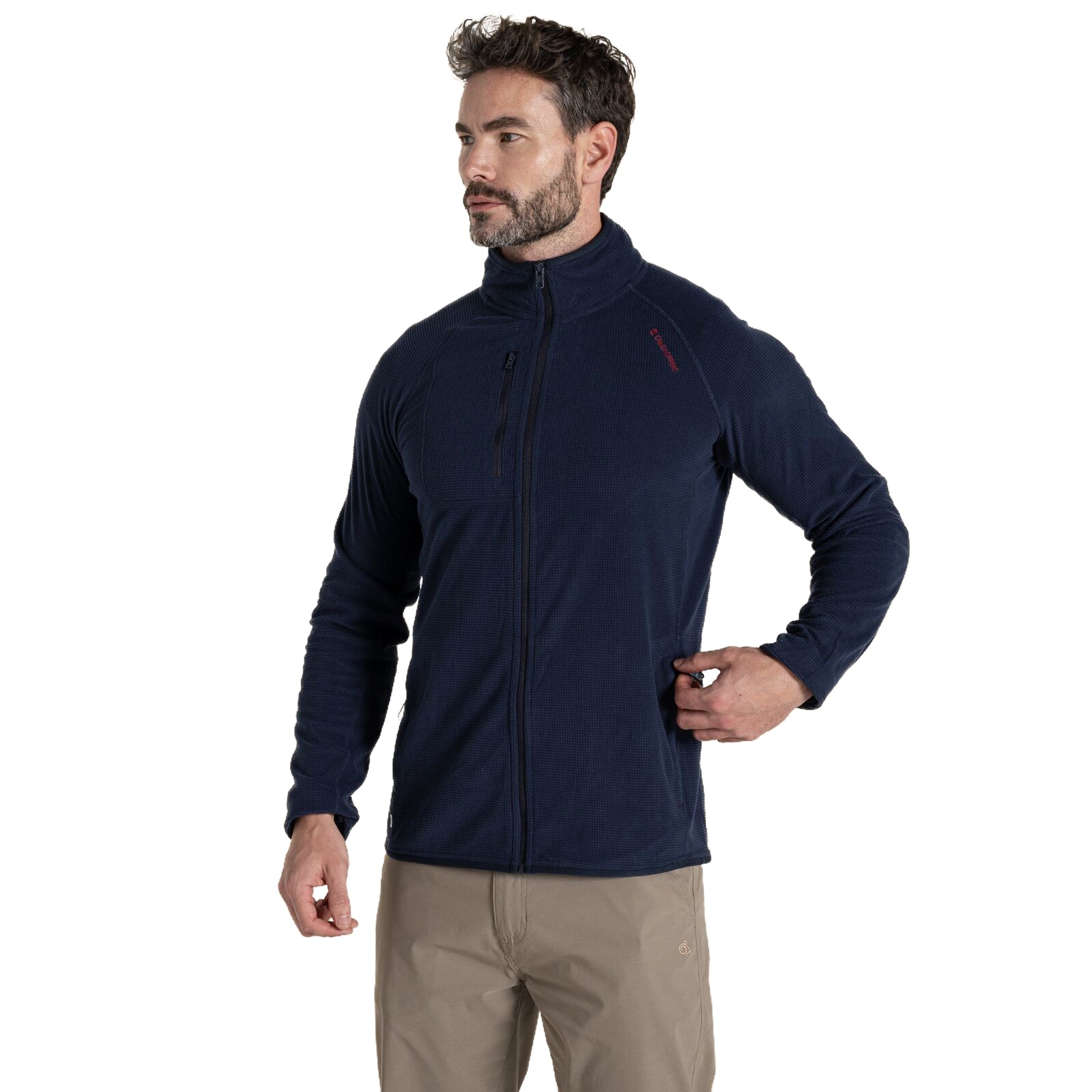 Craghoppers Mens NosiLife Copthorne Golf Full Zip Fleece - Blue Navy - S