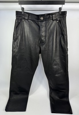 Chrome Hearts - Leder Zimmermannshose Größe: 34