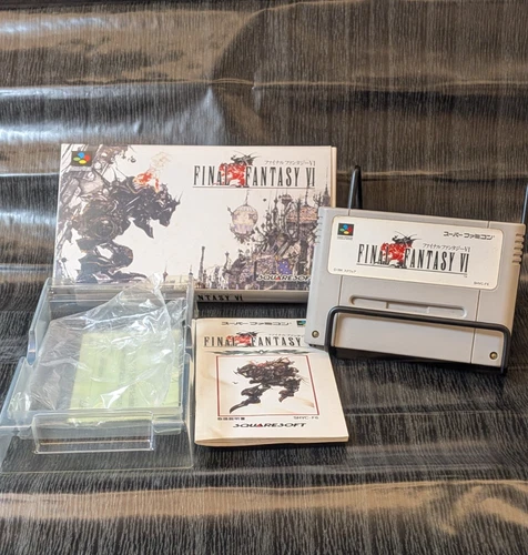 Final Fantasy Ⅵ SNES SFC Nintendo Super Famicom Japan Ver. Tested Cleaned CIB