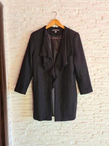 Women Karl Lagerfeld Blazer Black Cotton 38 / M /