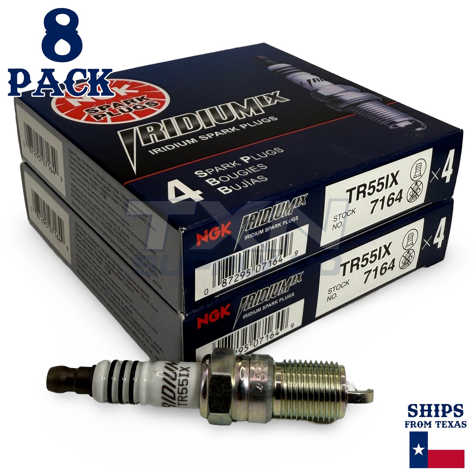 8 NGK Iridium IX Spark Plugs TR55IX # 7164
