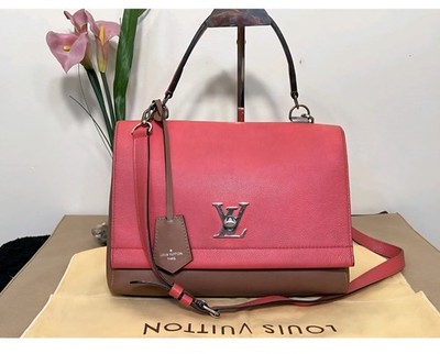 AUTHENTIC LOUIS VUITTON Lockme II Leather Shoulder Bag