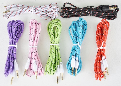 3.5mm male stereo audio aux auxiliary cable for iPod mp3 car iPhone 4s 5c 6 plus - Picture 7 of 62