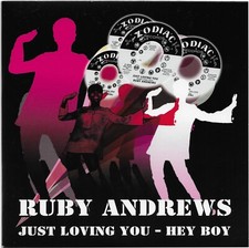 Ruby Andrews Just Loving You / Hey Boy Picture Sleeve Northern Soul  Listen