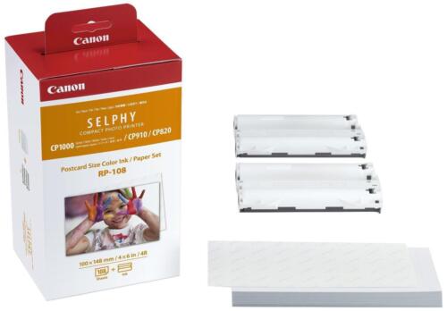 5 x papier/encre Canon RP-108 4x6, 108 feuilles pour SELPHY CP1200 CP1300 CP910 CP820 - Photo 3/3