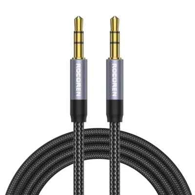 WERONDO 2m Klinke Audio Nylon Kabel 2x 3,5mm Stereo-Klinkenstecker AUX HiFi Kopfhörer