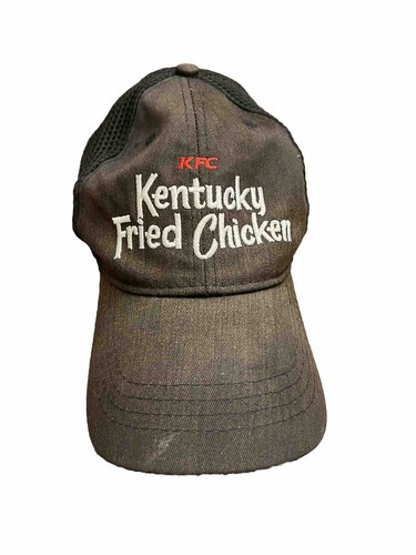 KFC Kentucky Fried Chicken schwarze Baseballkappe Truckermütze Netzriemen hinten
