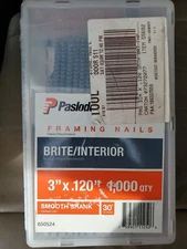 Paslode Framing Nails Brite Interior 3" x .120" 1000 Qty Smooth Shank 650524 New
