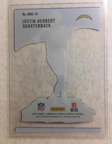 2021 Chronicles Justin Herbert Stars & Stripes Magnitude - Picture 2 of 2