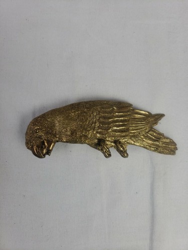Vintage Brass Parrot Belt Buckle Macaw Rare - Picture 4 of 6