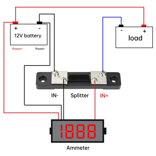 AC80-260V DC6.5~100V 20A 50A 100A Panel Display Volt Amp Power Watt Meter LCD - Bild 14 von 51