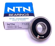 NTN 6000 LLB C3 Deep Groove Ball Bearing, Rubber Sealed 10x26x8 mm