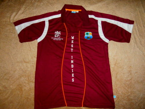 2007 ICC INDIAS OCCIDENTALES CAMISETA POLO Copa Mundial de Cricket Indias Occidentales HOMBRE TALLA M - Imagen 3 de 11