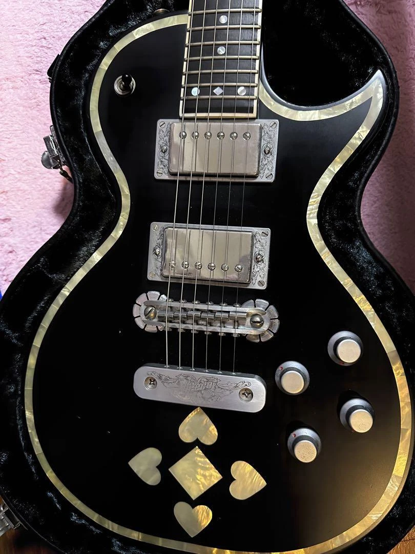 Electric Guitar Greco by Zemaitis GZ-2600 IF/HEART Black