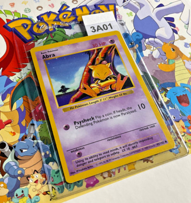 ポケモンカードゲーム Abra 1st edition shadow less Abra (43/102) (Shadowless) [Base Set 1st Edition] | eBay
