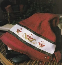 EXOTIC BLOSSOMS Cross-Stitch (Single Pattern From Magazine) Flowers Trim Border