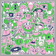 Original Color Contrast Graffiti Stickers Of Cartoon(50PCS/SET)