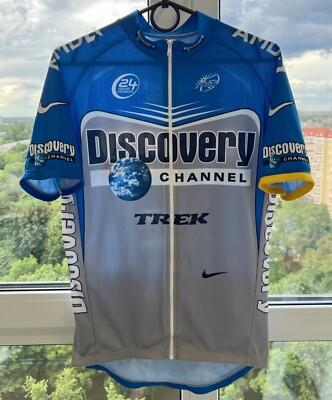 Vintage Discovery Channel Cycling Team Shirt Nike Gr. M
