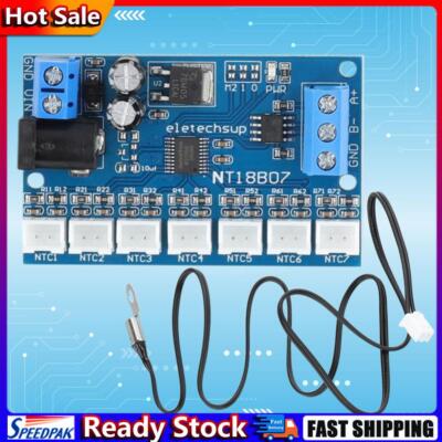 RS485 NTC Thermistor Temperature Sensor -20  To +125  DC 12V 7-Channel for PLC H