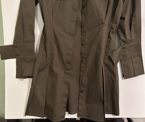 Key Contour NEW Long Sleeve Button Down Shirt Dress Small  Work Casual  Career - Picture 5 of 18