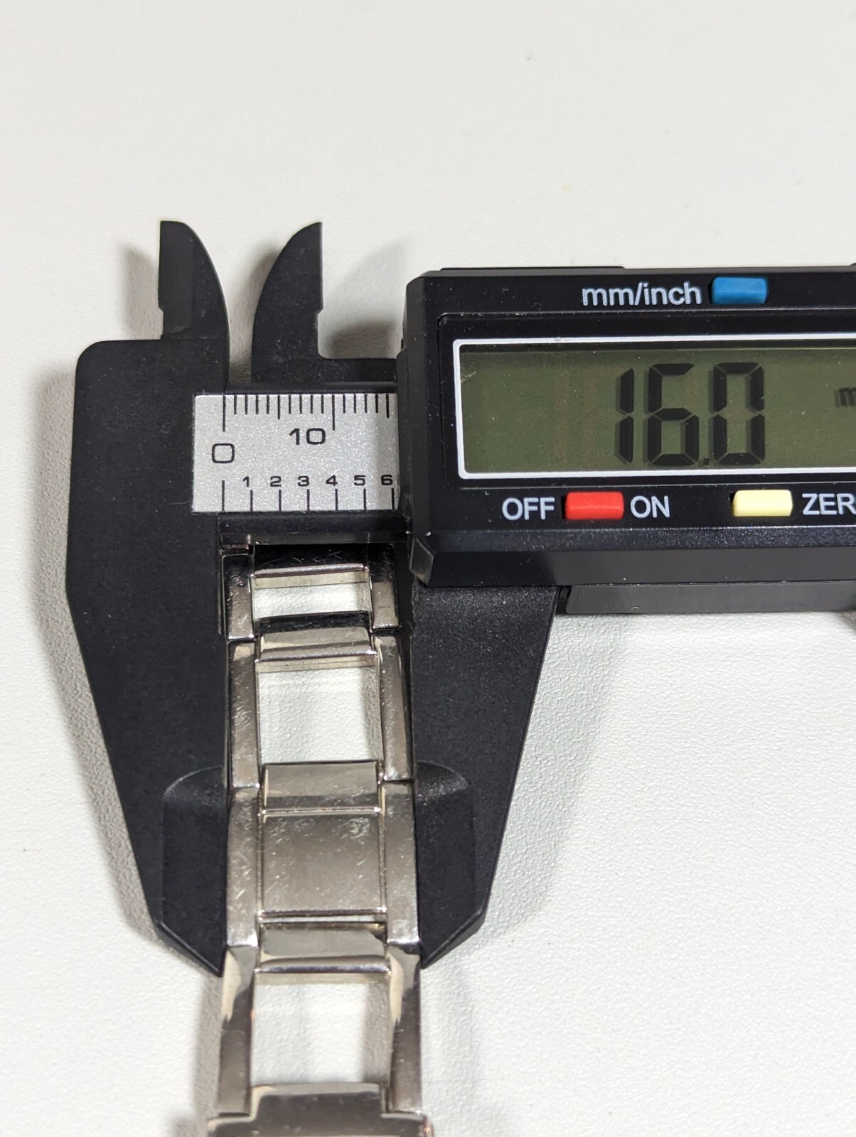 Silver Tone Dial Rectangle Case Square Link Brace… - image 5