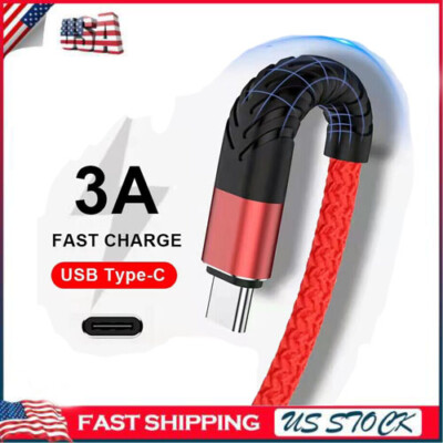 Fast Charger For Samsung Galaxy S8 S9 S10+ Plus Type C USB-C Cord Charging Cable