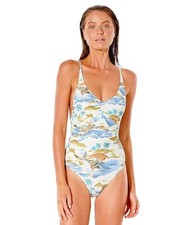 Rip Curl L123411 Postcards One-Piece Swimsuit Women's Size L