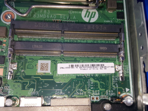 HP EliteDesk 800 G4 DM 65W MICRO HDMI Motherboard L19394-001 DA0F83MB6A0 F83 USA - Picture 2 of 2