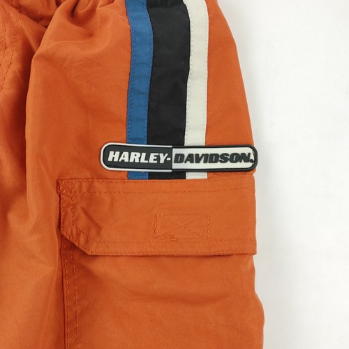 Harley Davidson Swim Trunks Shorts Youth Boys Size 8/10 Netted Elastic Waist - Picture 6 of 7